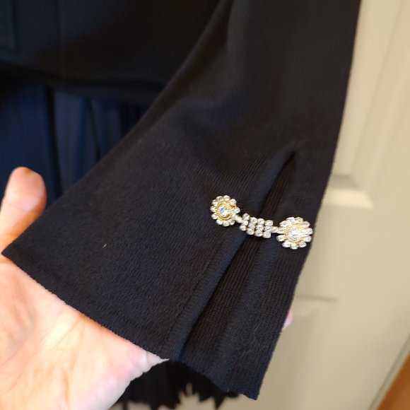 Escada 3 Piece Wide Leg Pant Suit, Sweater, Tank Top, & Wide, Flare Leg Pants - Picture 10 of 11